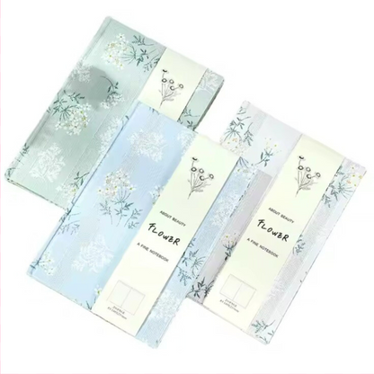 Cute Floral Fabric Hardcover Notebook – A5 Lined Journal for School, Office & Gifts Sunny Sky Studio