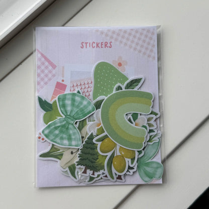 Green Vibes Stickers (20 pieces) Sunny Sky Studio