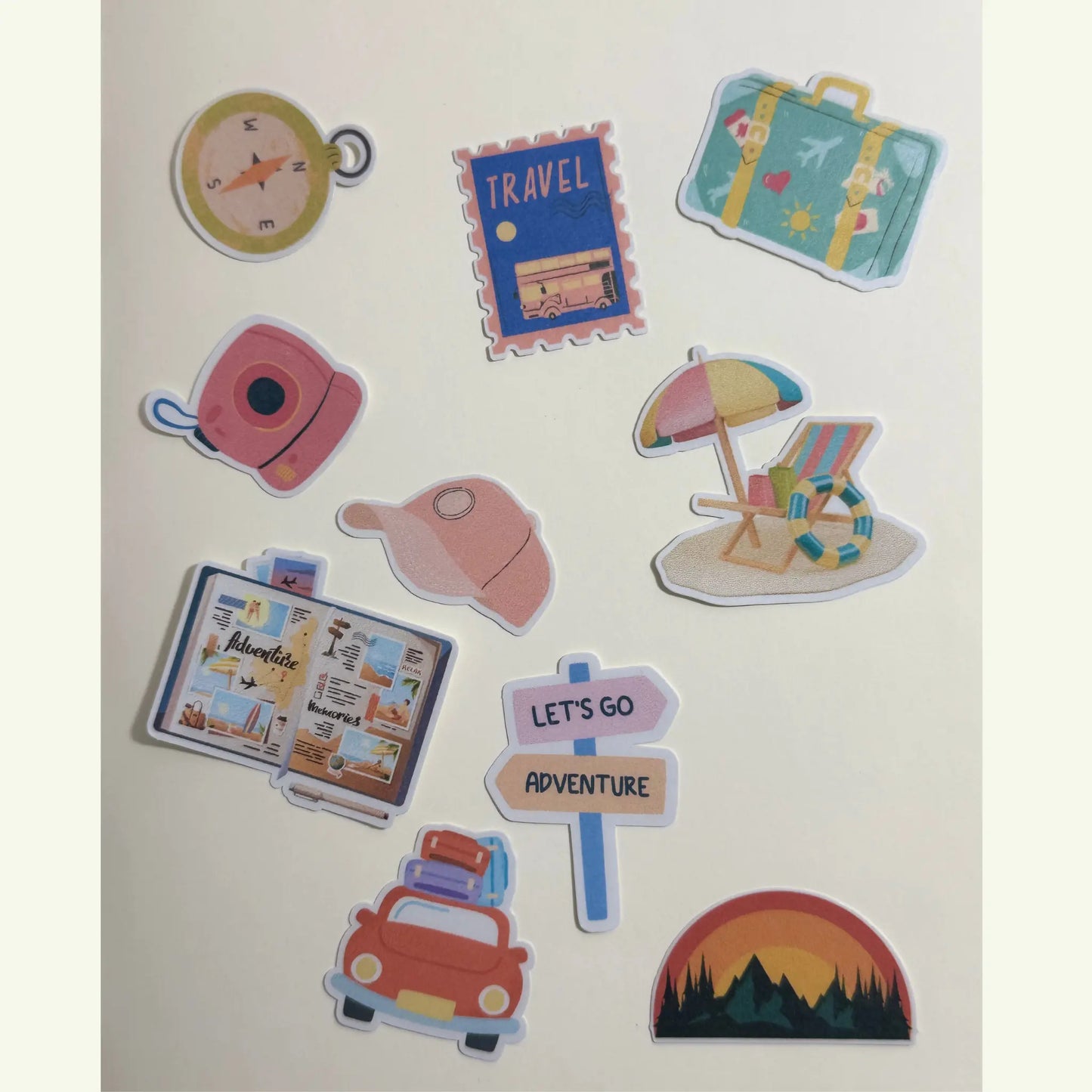 Adventure & Travel Stickers (20 Pieces) - Sunny Sky Studio Sunny Sky Studio  Stickers