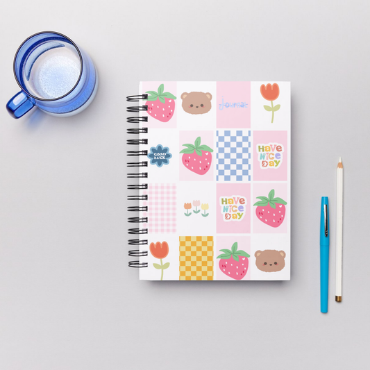 Custom A5 Handmade Planner Notebook – Beautiful Layout with 60 Pages Sunny Sky Studio