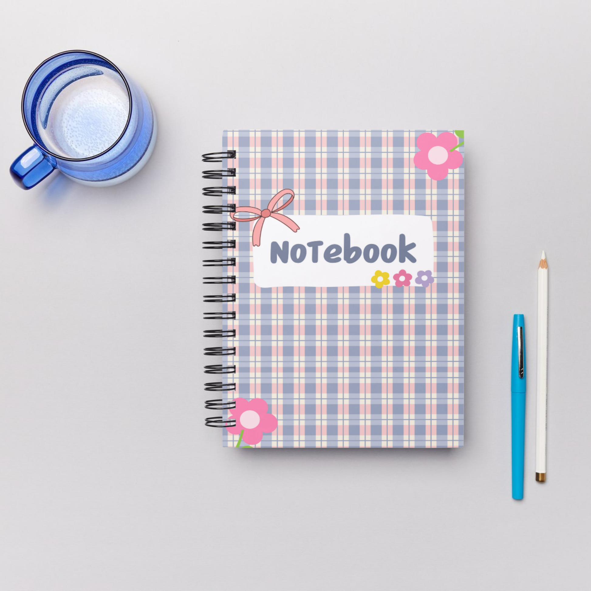 Custom A5 Handmade Planner Notebook – Beautiful Layout with 60 Pages Sunny Sky Studio
