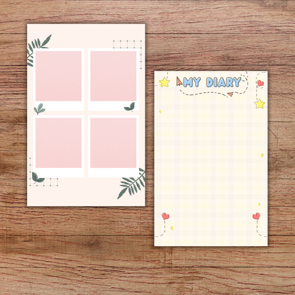 Custom A5 Handmade Planner Notebook – Beautiful Layout with 60 Pages Sunny Sky Studio