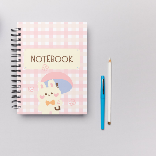 Cute A5 Notebook – 60 Pages + 2 Bonus Sticker Sheets – 5 Cover Designs Sunny Sky Studio