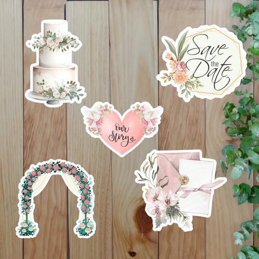 Wedding Sticker (20-Piece) Sunny Sky Studio