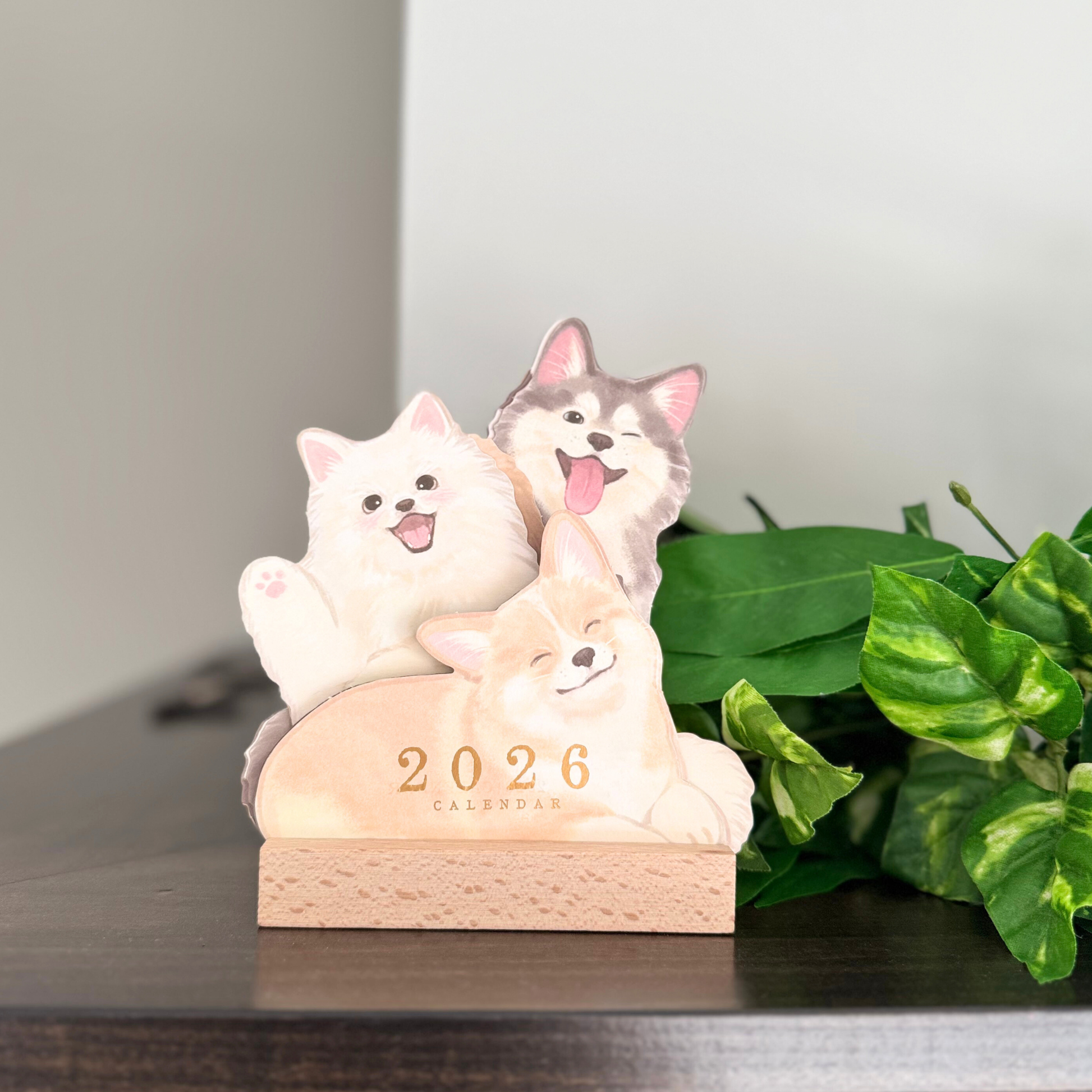 3D Dogs Desk Calendar Sunny Sky Studio