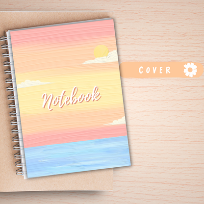 Student Schedule Notebook Planner A5– 60 Pages + 2 Bonus Sticker Sheets Sunny Sky Studio