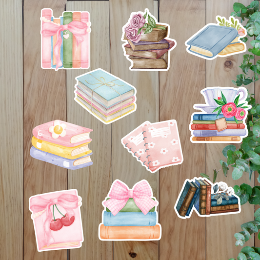 Book Stickers (20-Piece) Sunny Sky Studio