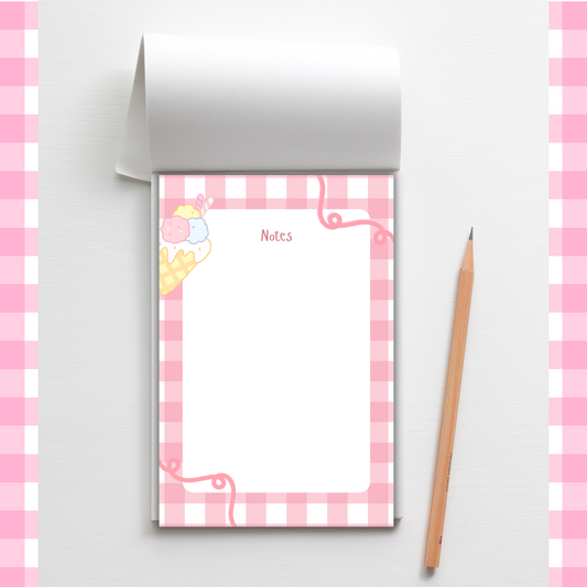 Sweet Cream Scribbles | Compact 4x6 in Notepad with 50 Pages Sunny Sky Studio