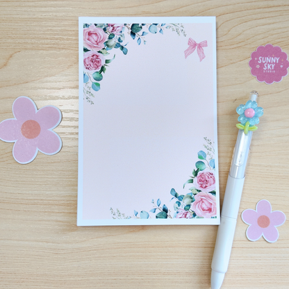 WriteFlow | Compact 4x6 in Notepad with 50 Pages, handmade paper notebook Sunny Sky Studio
