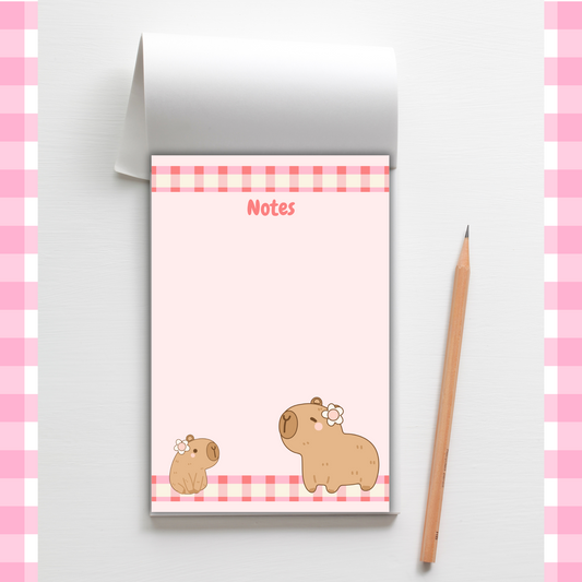 Chill Capy Notes | Compact 4x6 in Notepad with 50 Pages Sunny Sky Studio