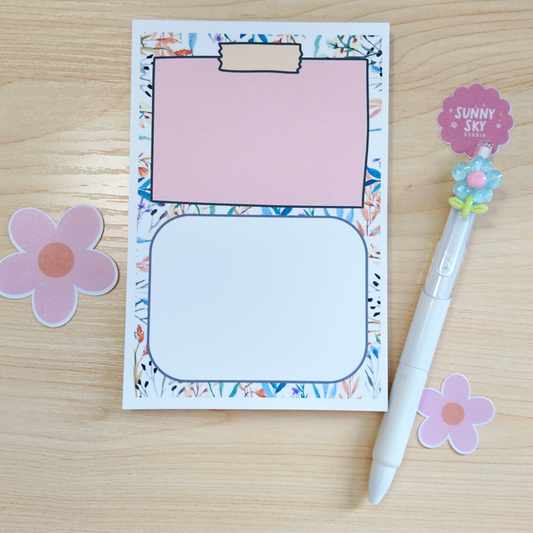 Note Box | Compact 4x6 in Handmade Notepad with 50 Pages Sunny Sky Studio