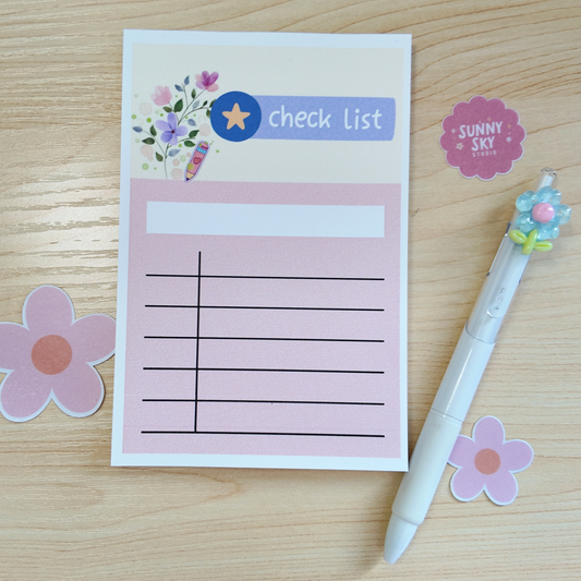 Done & Dusted | Compact 4x6 in Notepad with 50 Pages - Notebooks Sunny Sky Studio