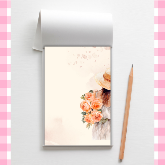 Bloom Girl | Compact 4x6 in Notepad with 50 Pages Sunny Sky Studio