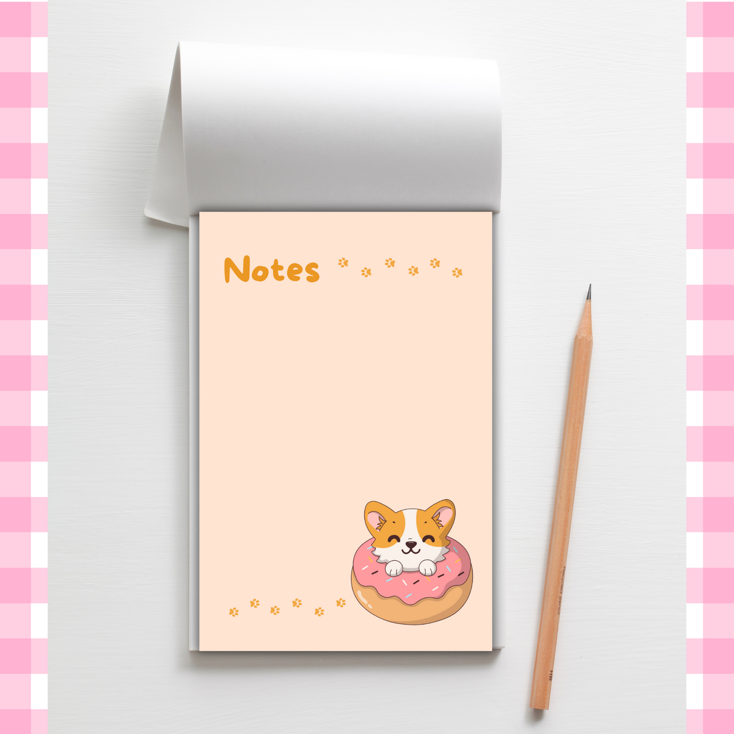 Corgi Notes | Compact 4x6 in Notepad with 50 Pages Sunny Sky Studio