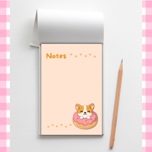 Corgi Notes | Compact 4x6 in Notepad with 50 Pages Sunny Sky Studio