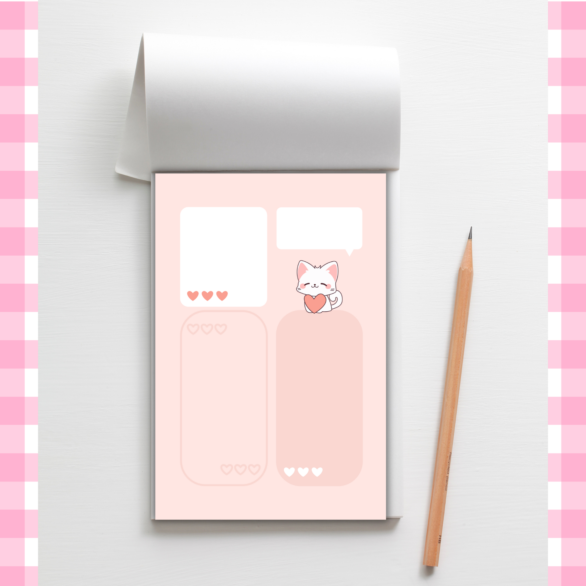 Meow Memo | Compact 4x6 in Notepad with 50 Pages Sunny Sky Studio
