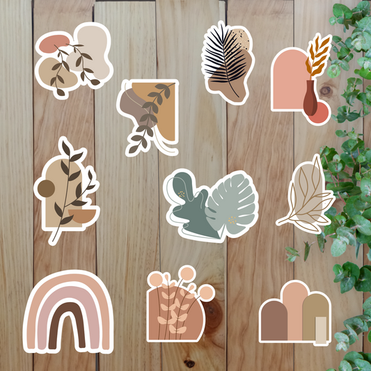 Minimalist Aesthetic Stickers (20 Pieces) Sunny Sky Studio