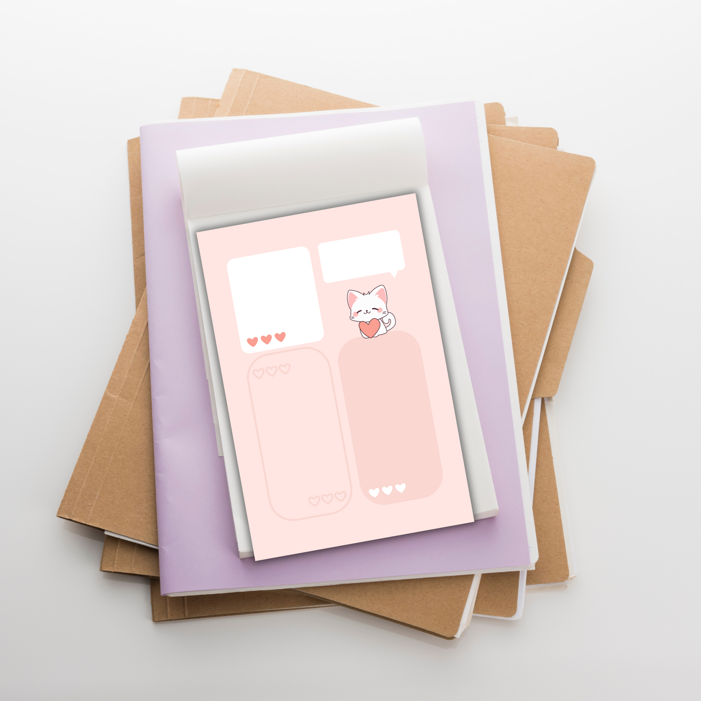 Meow Memo | Compact 4x6 in Notepad with 50 Pages Sunny Sky Studio