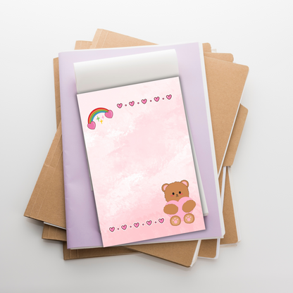 Sweetheart Bear | Compact 4x6 in Notepad with 50 Pages Sunny Sky Studio