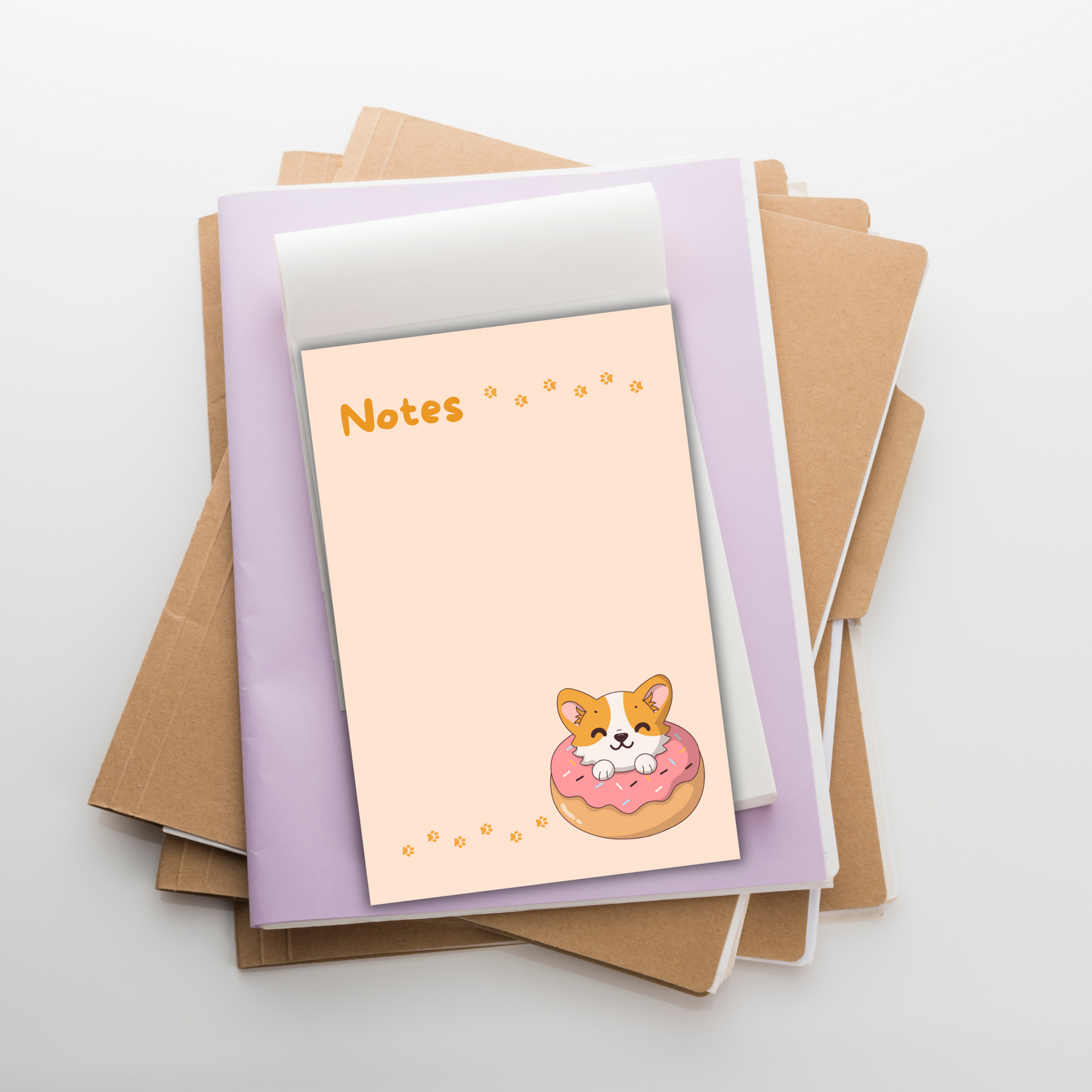 Corgi Notes | Compact 4x6 in Notepad with 50 Pages Sunny Sky Studio