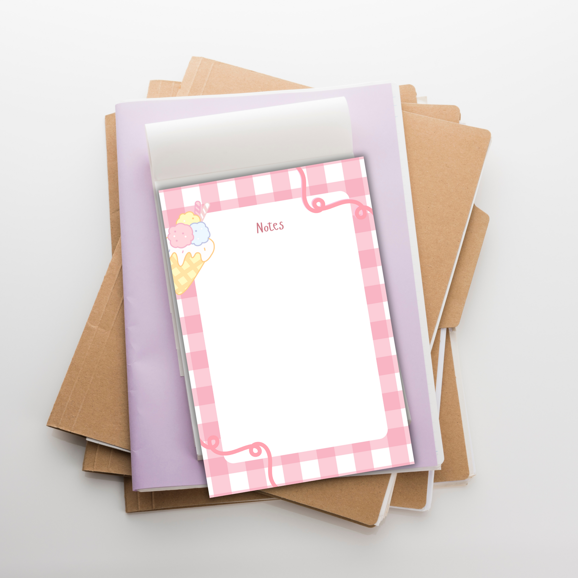 Sweet Cream Scribbles | Compact 4x6 in Notepad with 50 Pages Sunny Sky Studio