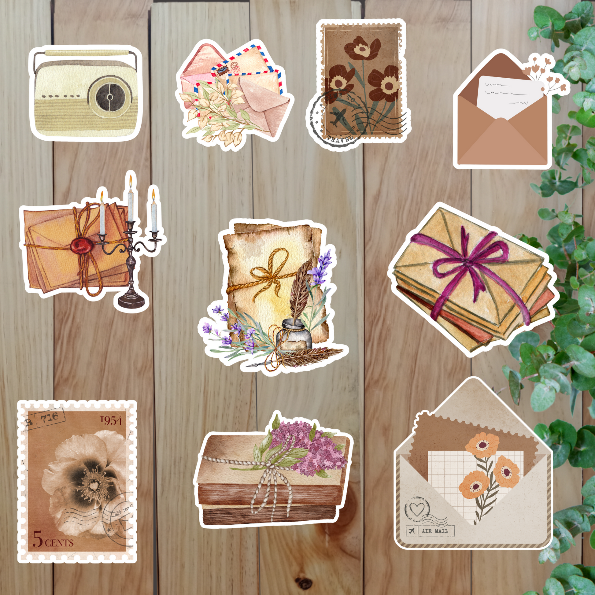 Retro Vibes Stickers (20 Pieces) Sunny Sky Studio
