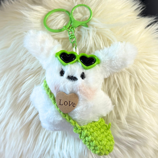 Kawaii Plush Keychain - BEAR LOVE Sunny Sky Studio