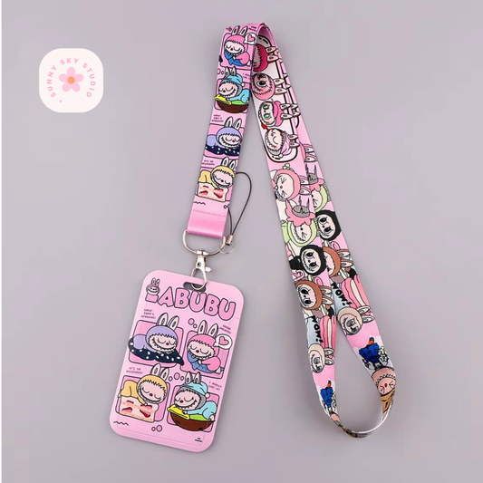 Kawaii Card Holder Keychain, Phone Strap Lanyard for ID, Cards & Keys 1 Sunny Sky Studio