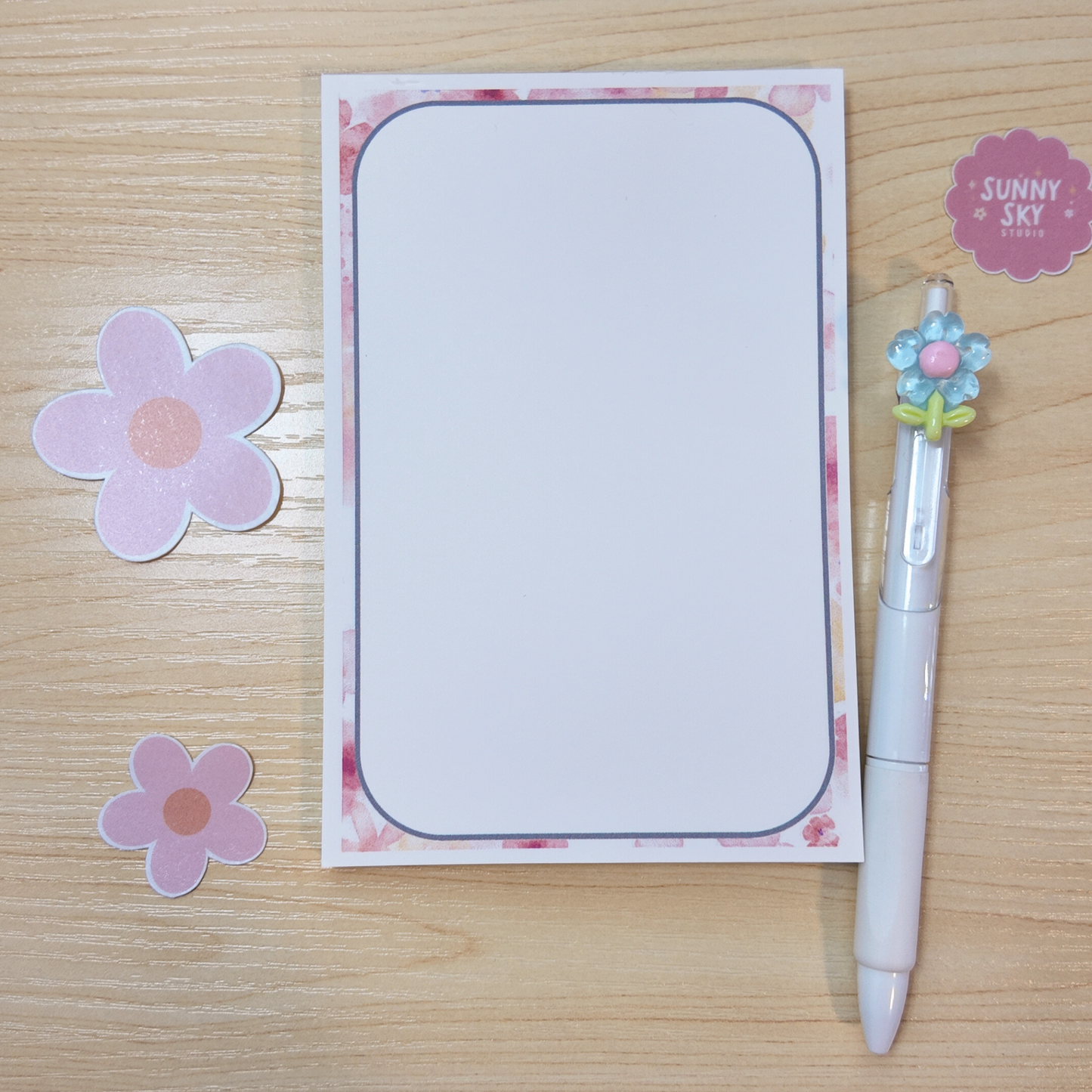 EasyText | Compact 4x6 in Notepad with 50 Pages - Daily Checklist Sunny Sky Studio