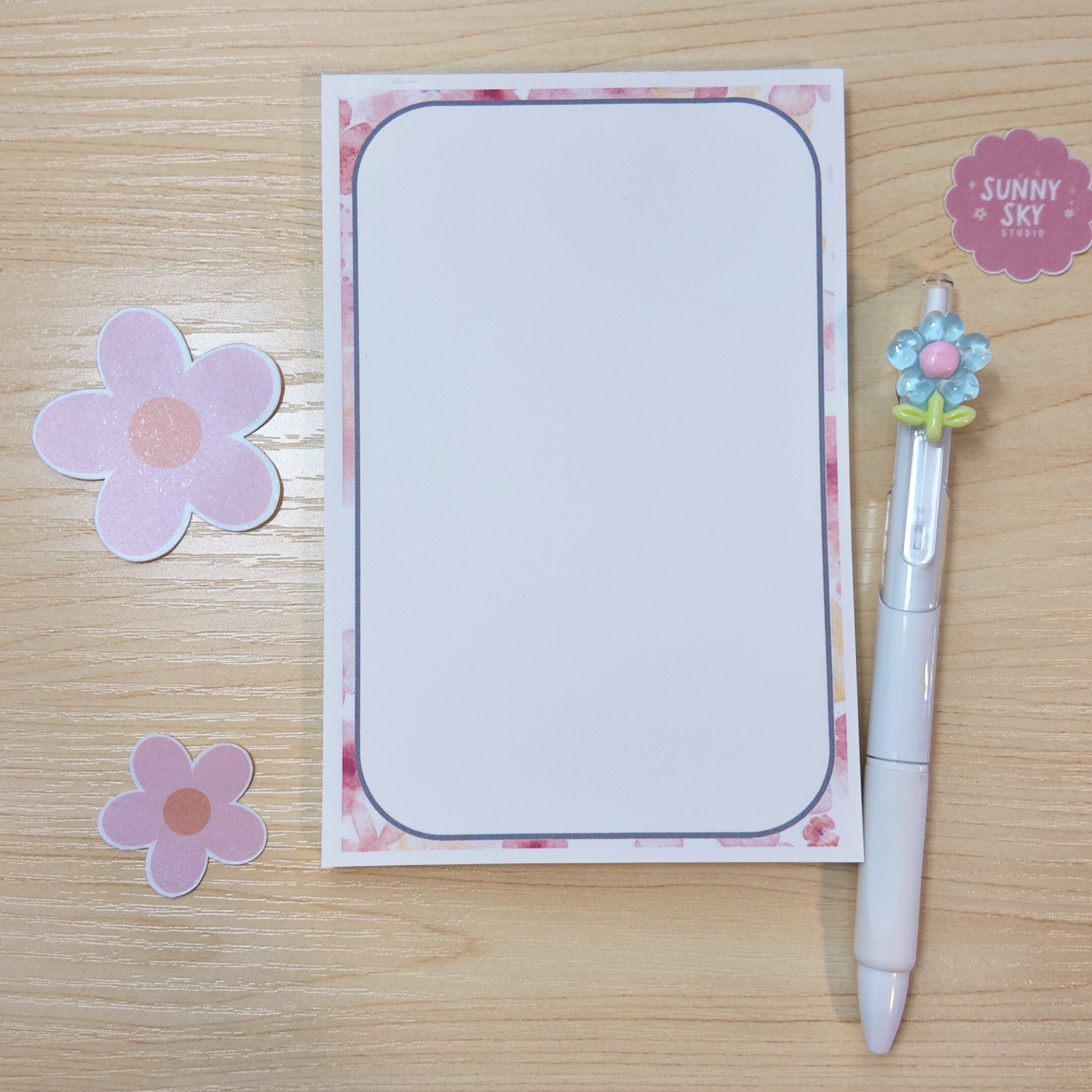 EasyText | Compact 4x6 in Notepad with 50 Pages - Daily Checklist Sunny Sky Studio