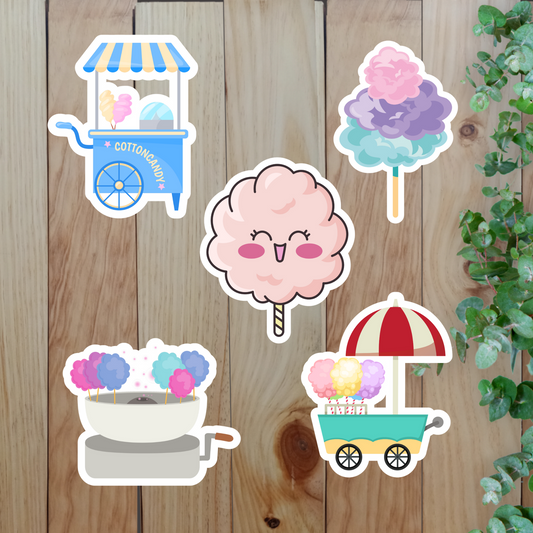 Sweet Cotton Candy Stickers (20-Piece) Sunny Sky Studio