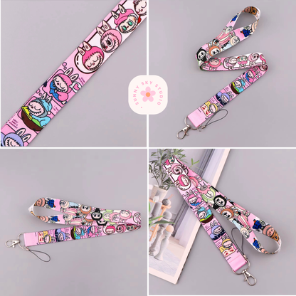 Kawaii Card Holder Keychain, Phone Strap Lanyard for ID, Cards & Keys 1 Sunny Sky Studio