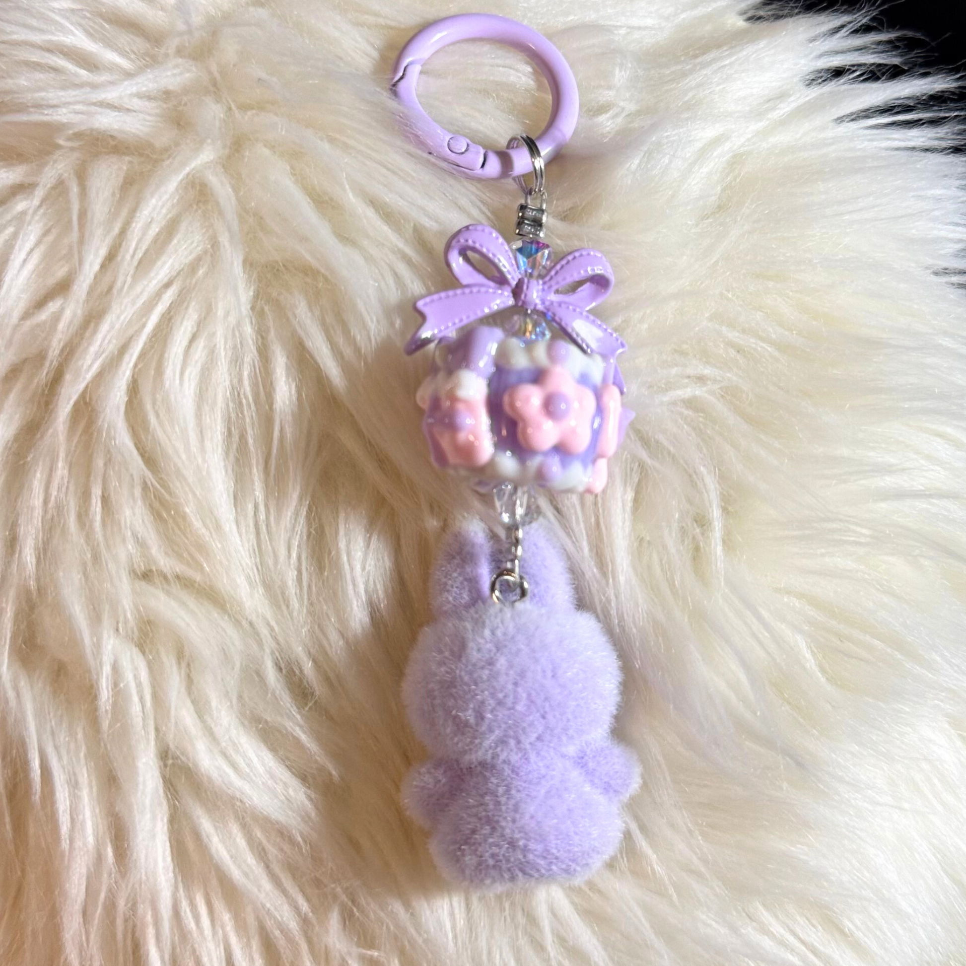 Mini Plush Cartoon Keychain - PURPLE Sunny Sky Studio