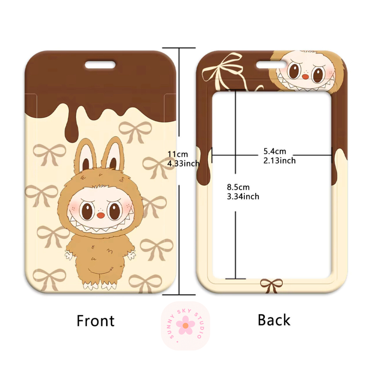 Lanyard Keychain with Card Holder 2 Sunny Sky Studio