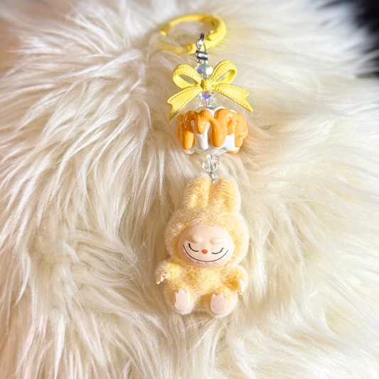Mini Plush Cartoon Keychain - YELLOW Sunny Sky Studio