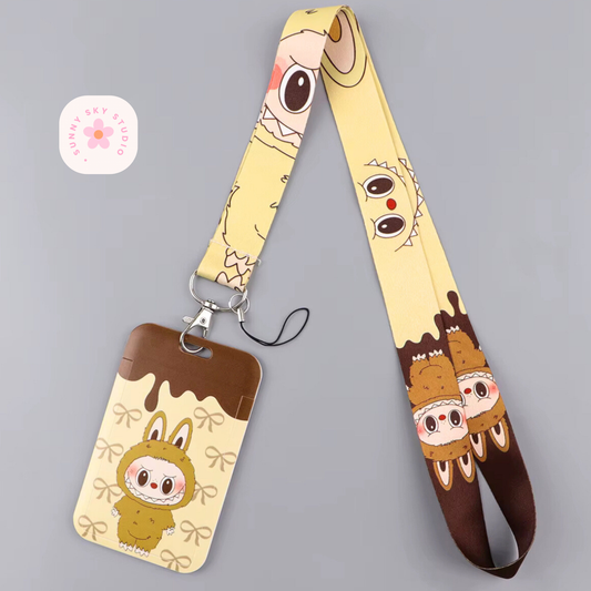 Lanyard Keychain with Card Holder 2 Sunny Sky Studio