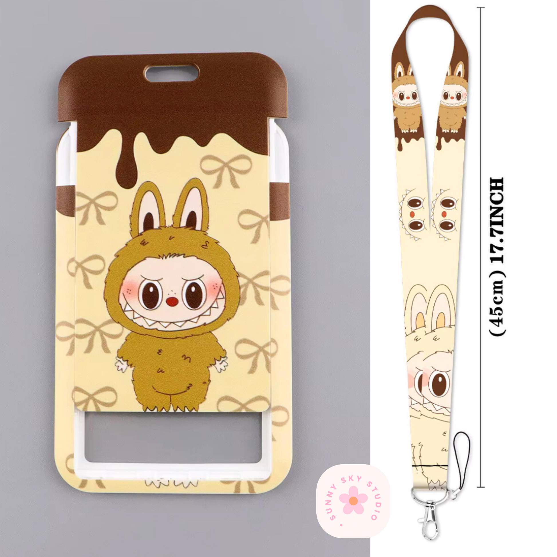 Lanyard Keychain with Card Holder 2 Sunny Sky Studio