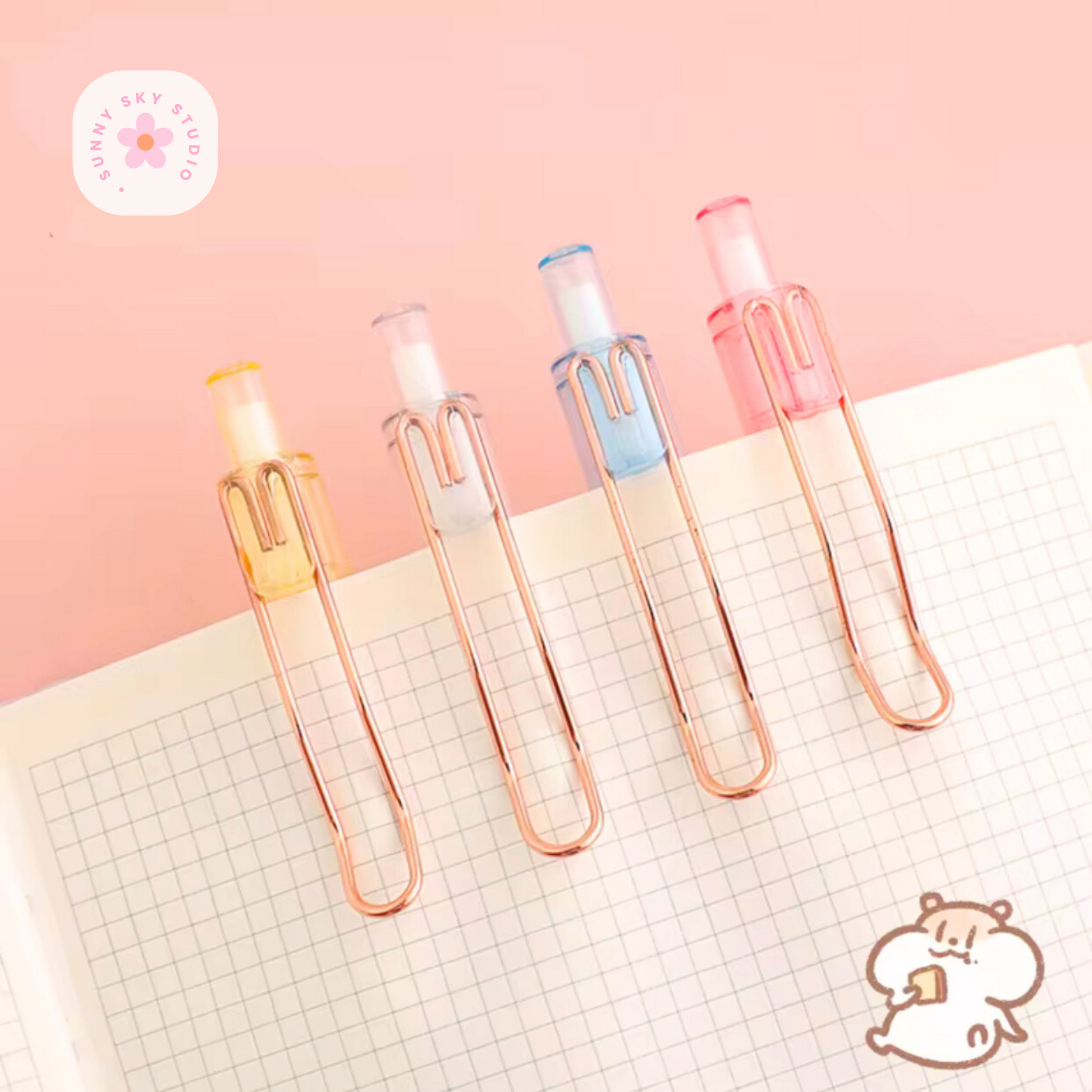 Cartoon Animals Gel Pen Set 12-Piece Sunny Sky Studio