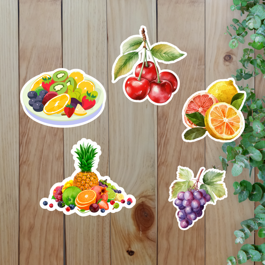 Fresh Fruit Fun Sticker (20-Piece) Sunny Sky Studio