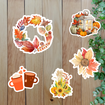 Fall Vibes Sticker  (20-Piece ) Sunny Sky Studio