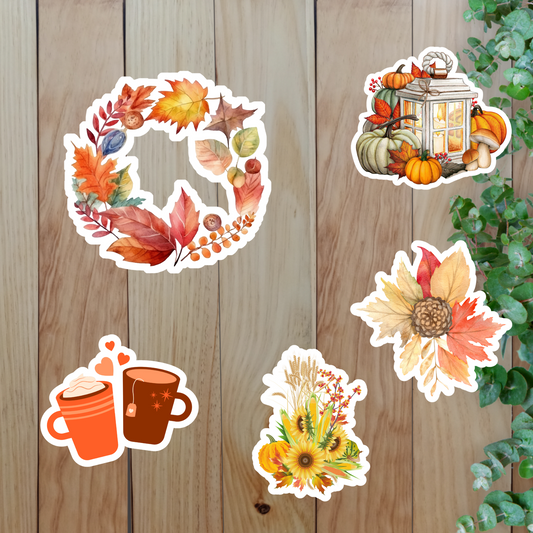 Fall Vibes Sticker  (20-Piece ) Sunny Sky Studio