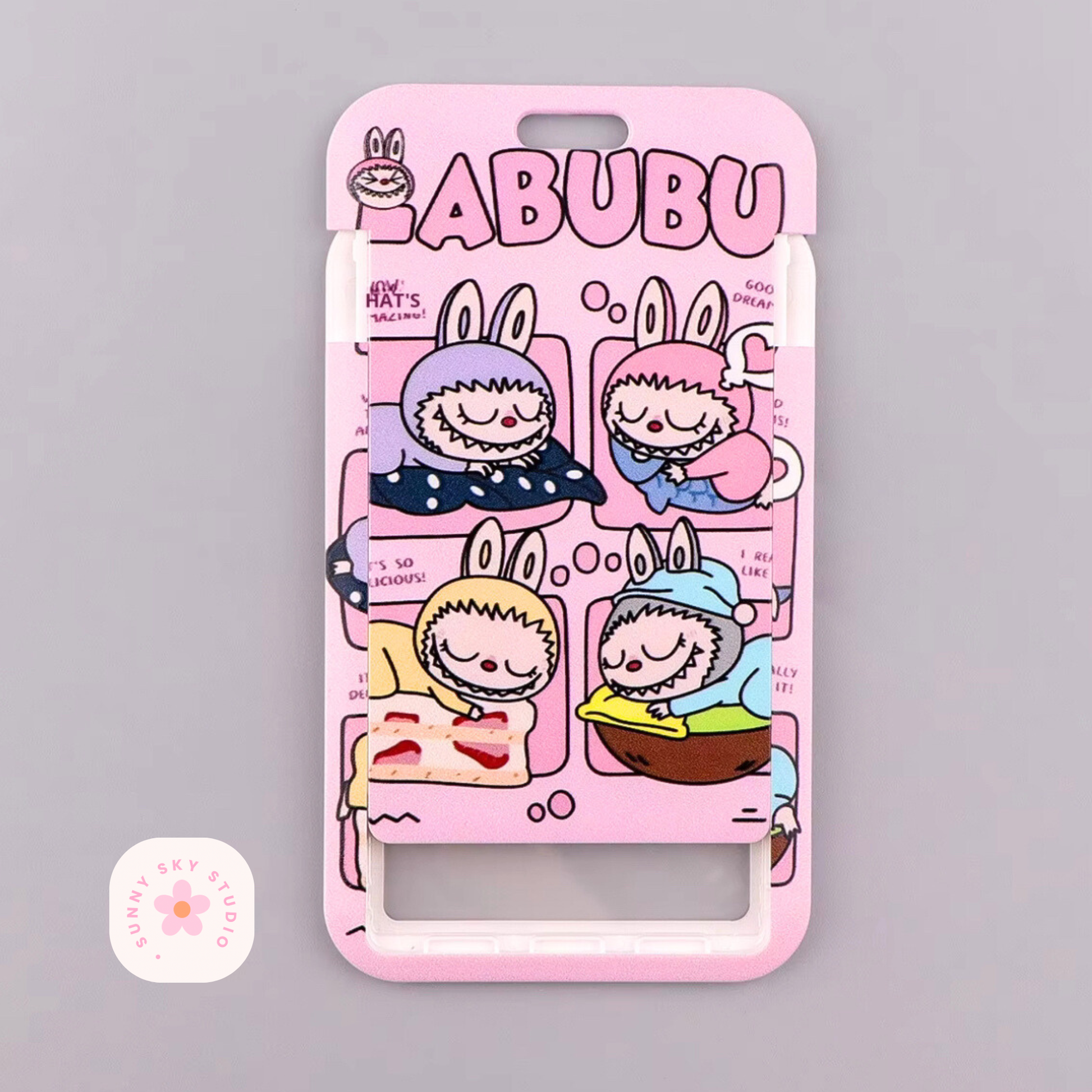 Kawaii Card Holder Keychain, Phone Strap Lanyard for ID, Cards & Keys 1 Sunny Sky Studio