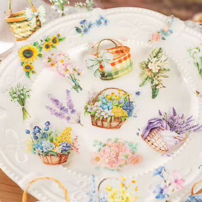 Floral Washi Tape Set:  6 ROLLS Sunny Sky Studio