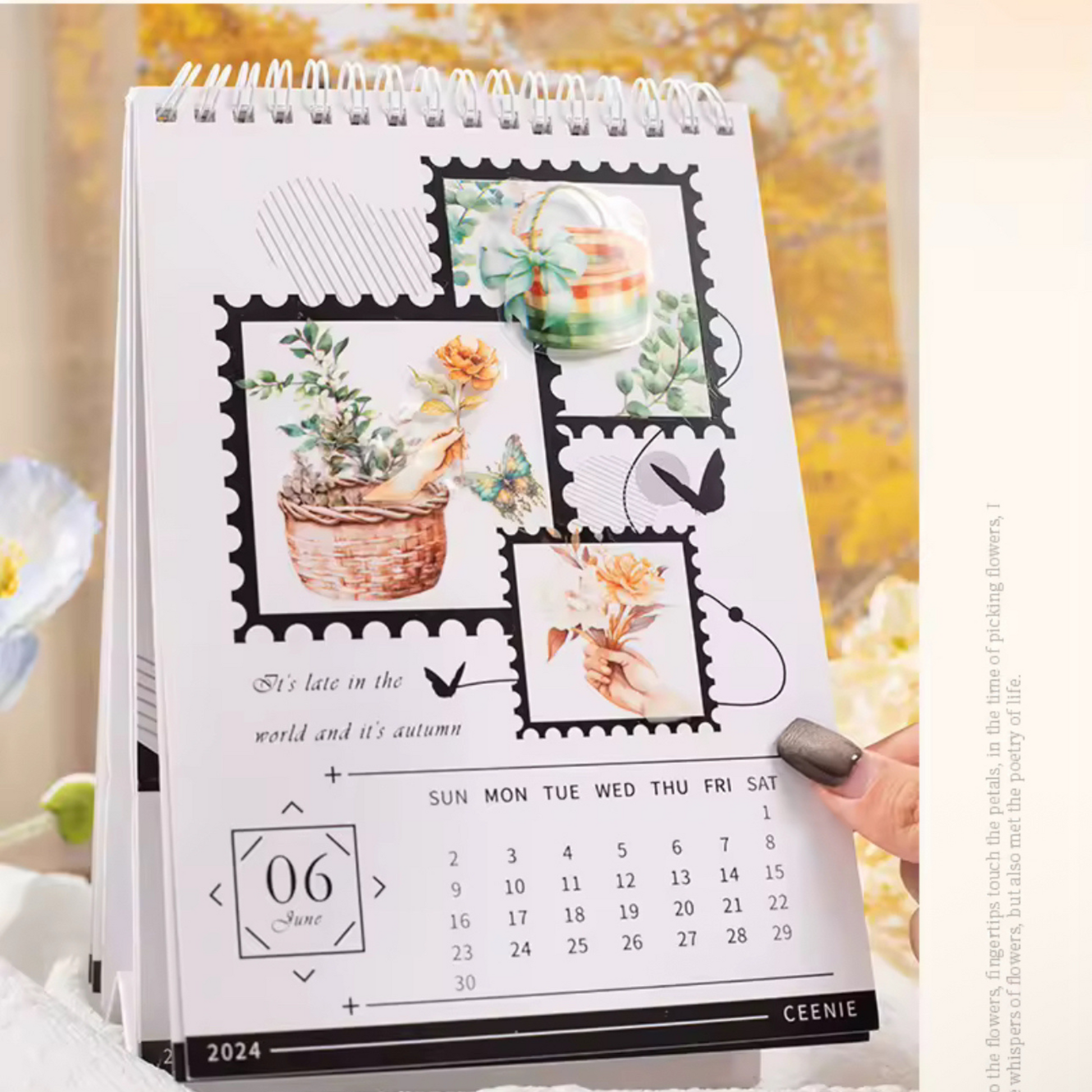 Floral Washi Tape Set:  6 ROLLS Sunny Sky Studio