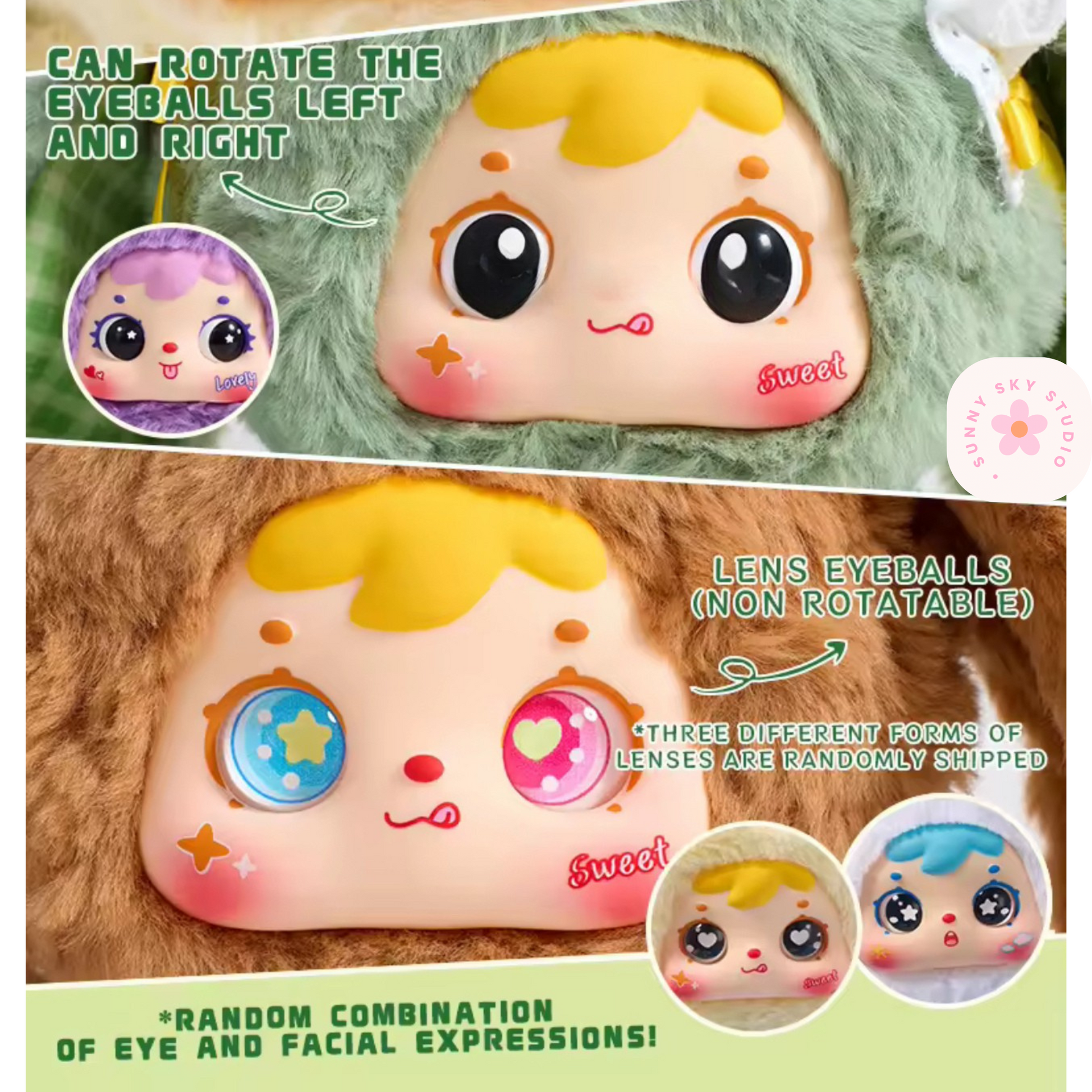 Cute Plush Kawaii Keychain Blind Box Sunny Sky Studio