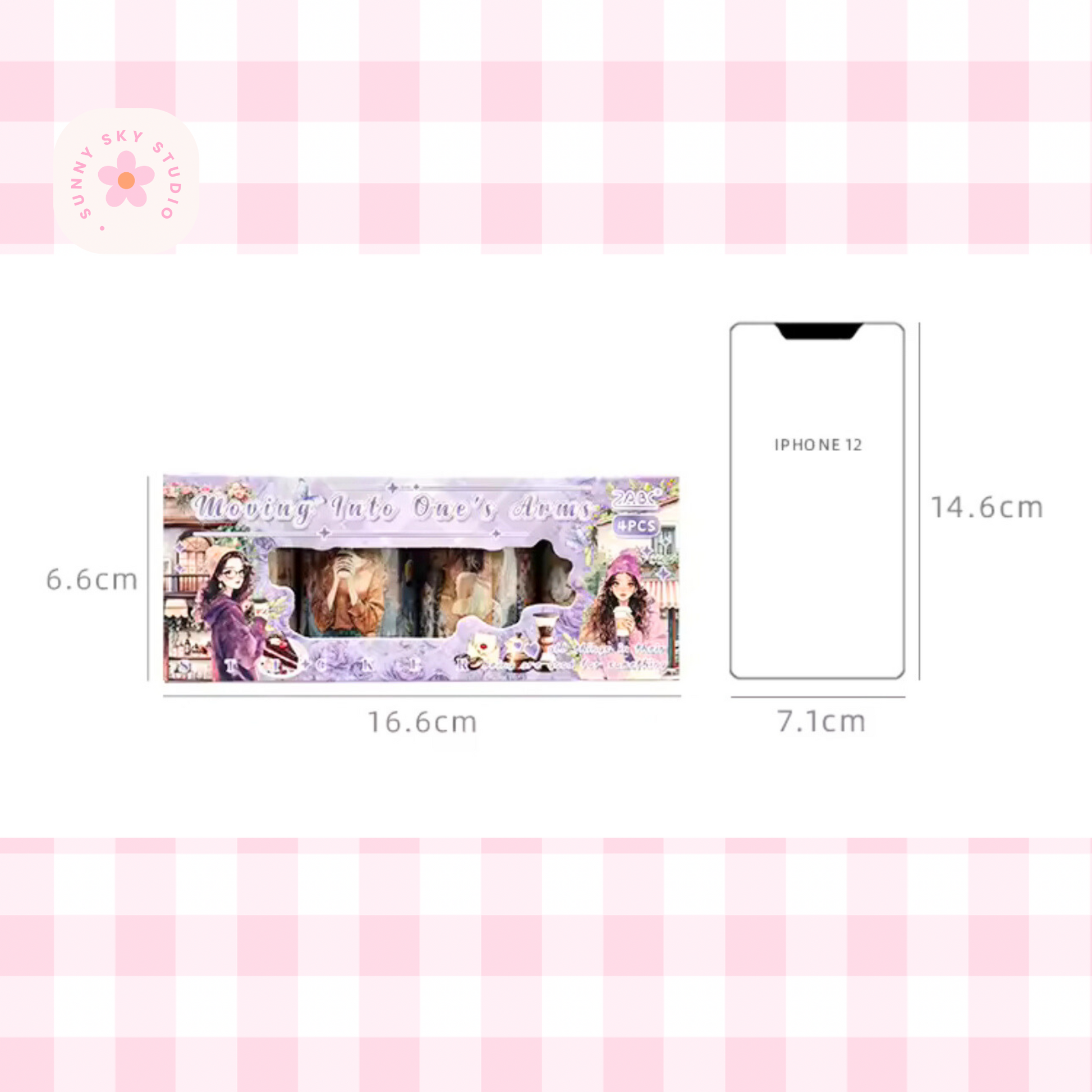 4 Rolls Decorative PET Tape Set Sunny Sky Studio