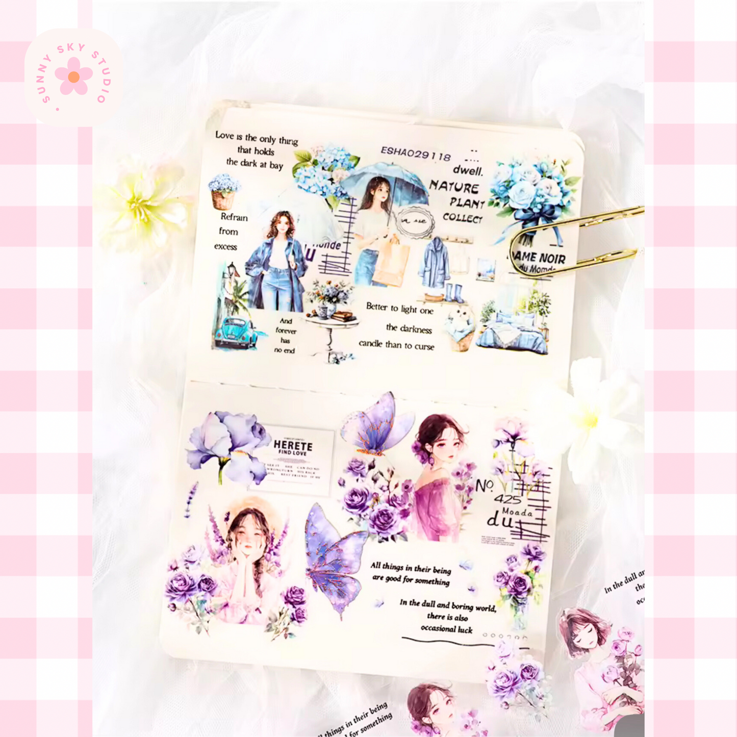4 Rolls Decorative PET Tape Set Sunny Sky Studio