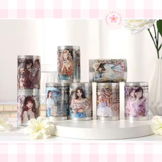 4 Rolls Decorative PET Tape Set Sunny Sky Studio