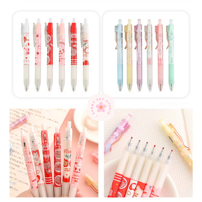 Cartoon Animals Gel Pen Set 12-Piece Sunny Sky Studio