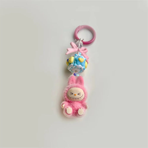 Mini Labubu Plush Keychain – Cute Phone Pendant Accessory Sunny Sky Studio